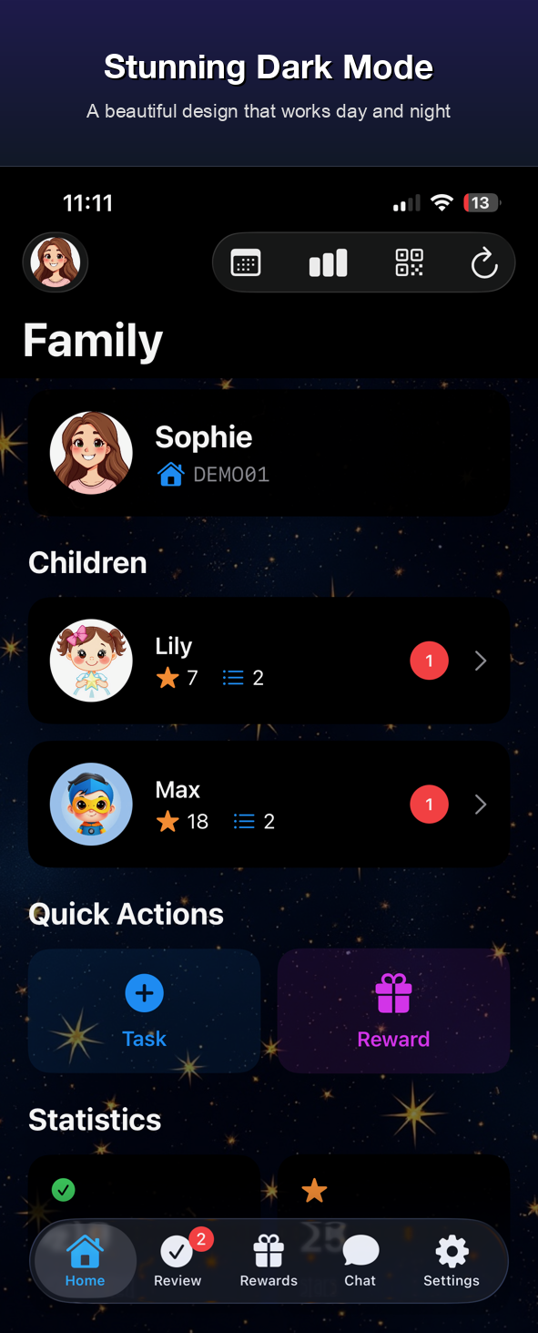 Kids Quest parent home