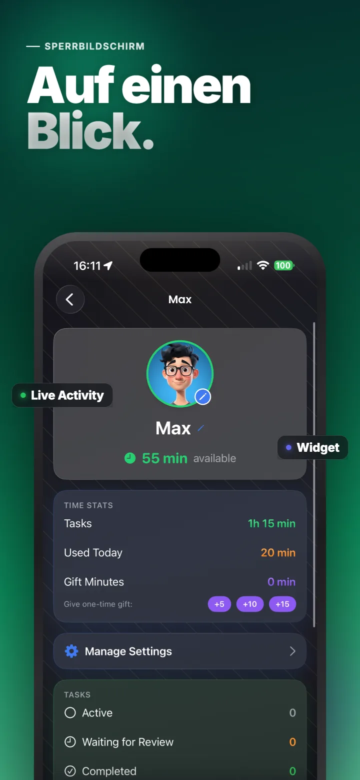 Fokuszeit — nur Lern-Apps