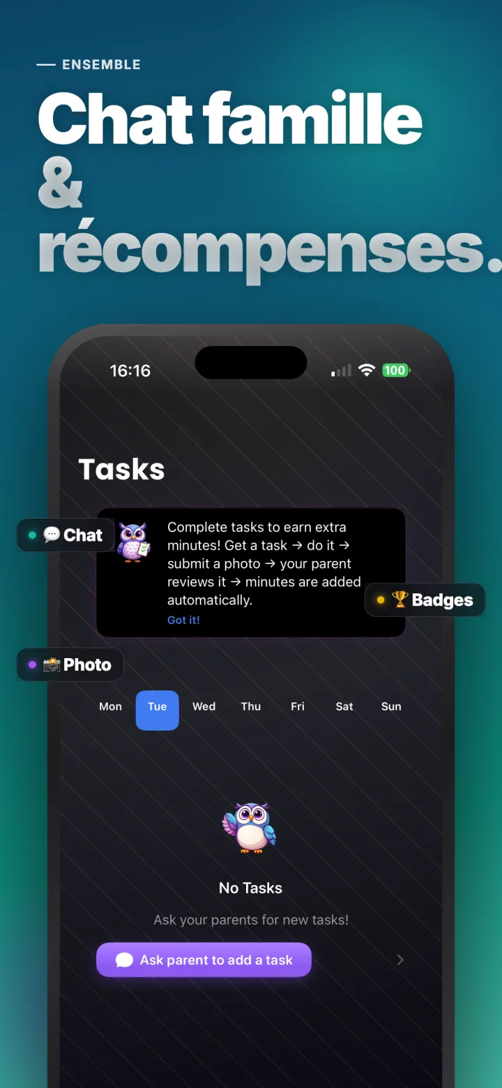 Temps de concentration — uniquement les apps d'apprentissage